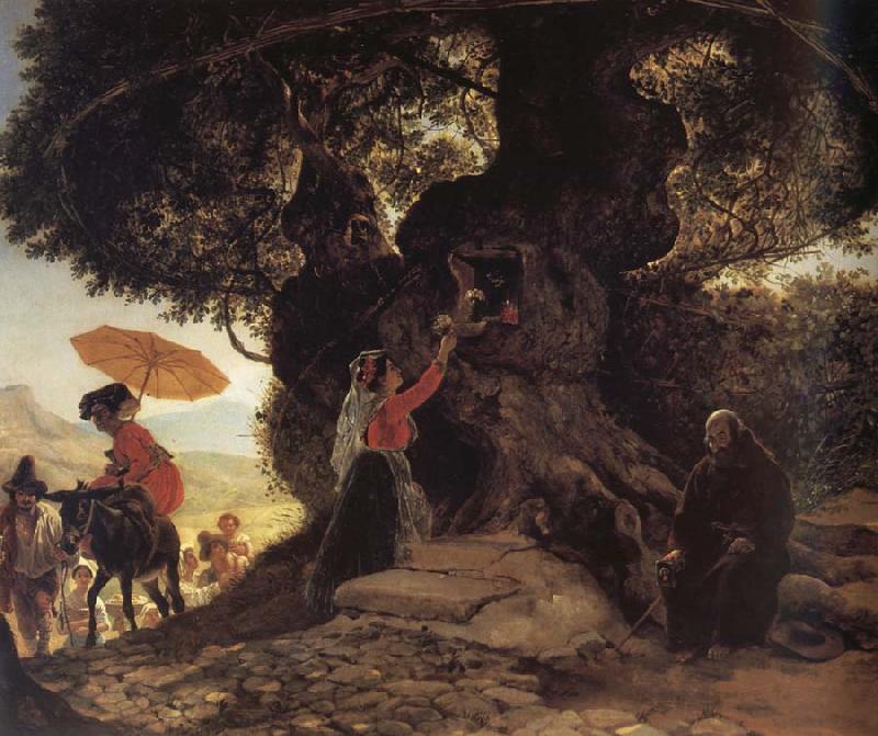 Karl Briullov At the Madonna-s oak